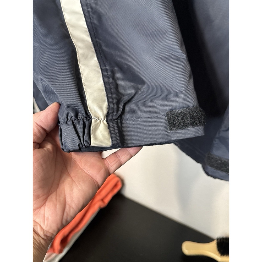 Vintage Nike Fleece Lined Jacket Navy Swoosh Full Zip Mens XL - Picture 2 of 15